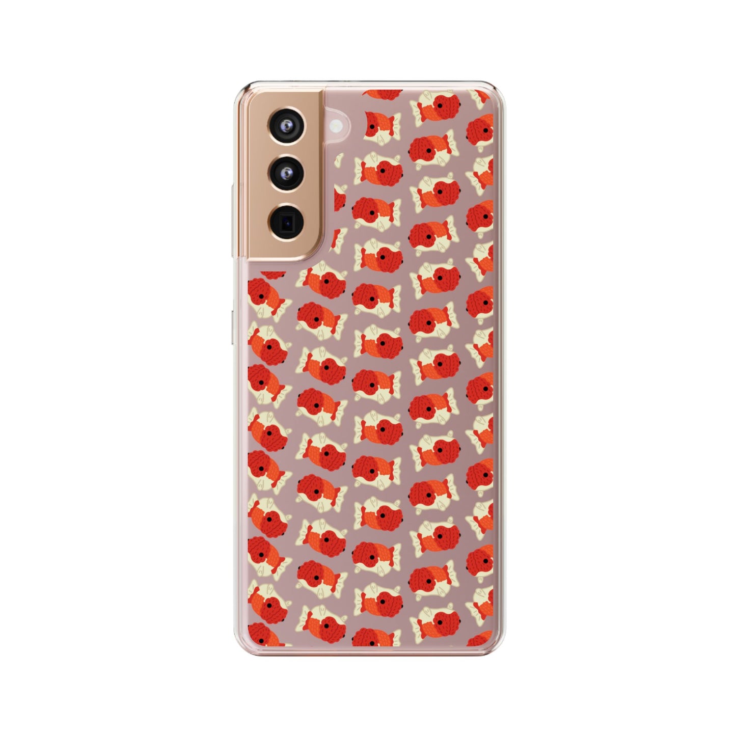 Chubby Goldfish Clear Phone Case