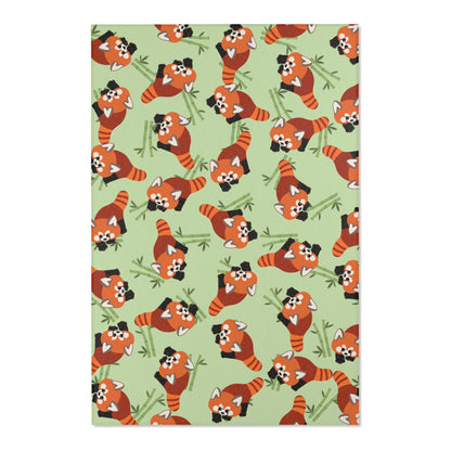Matcha Green Red Panda Rug