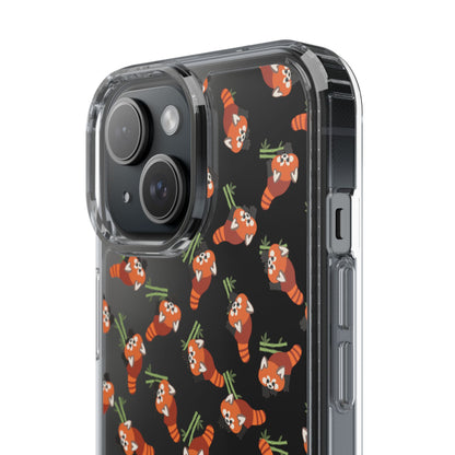Red Panda Clear Phone Case