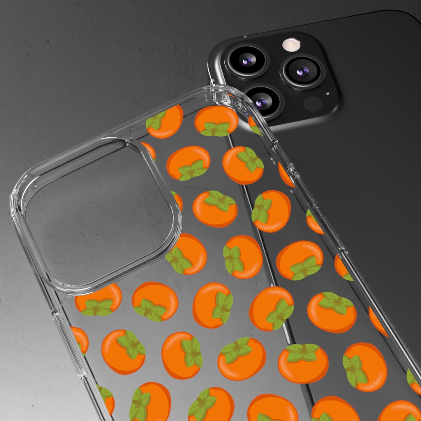 Persimmon Clear Phone Case