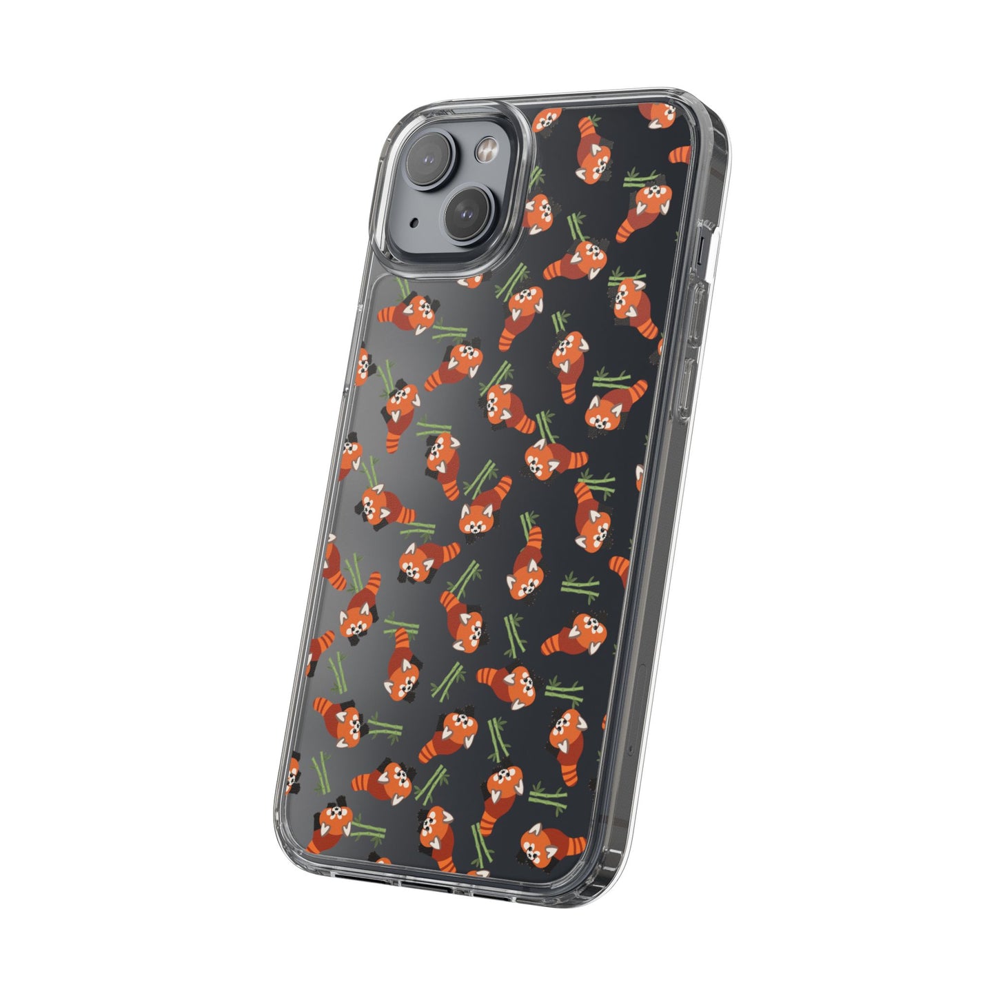 Red Panda Clear Phone Case