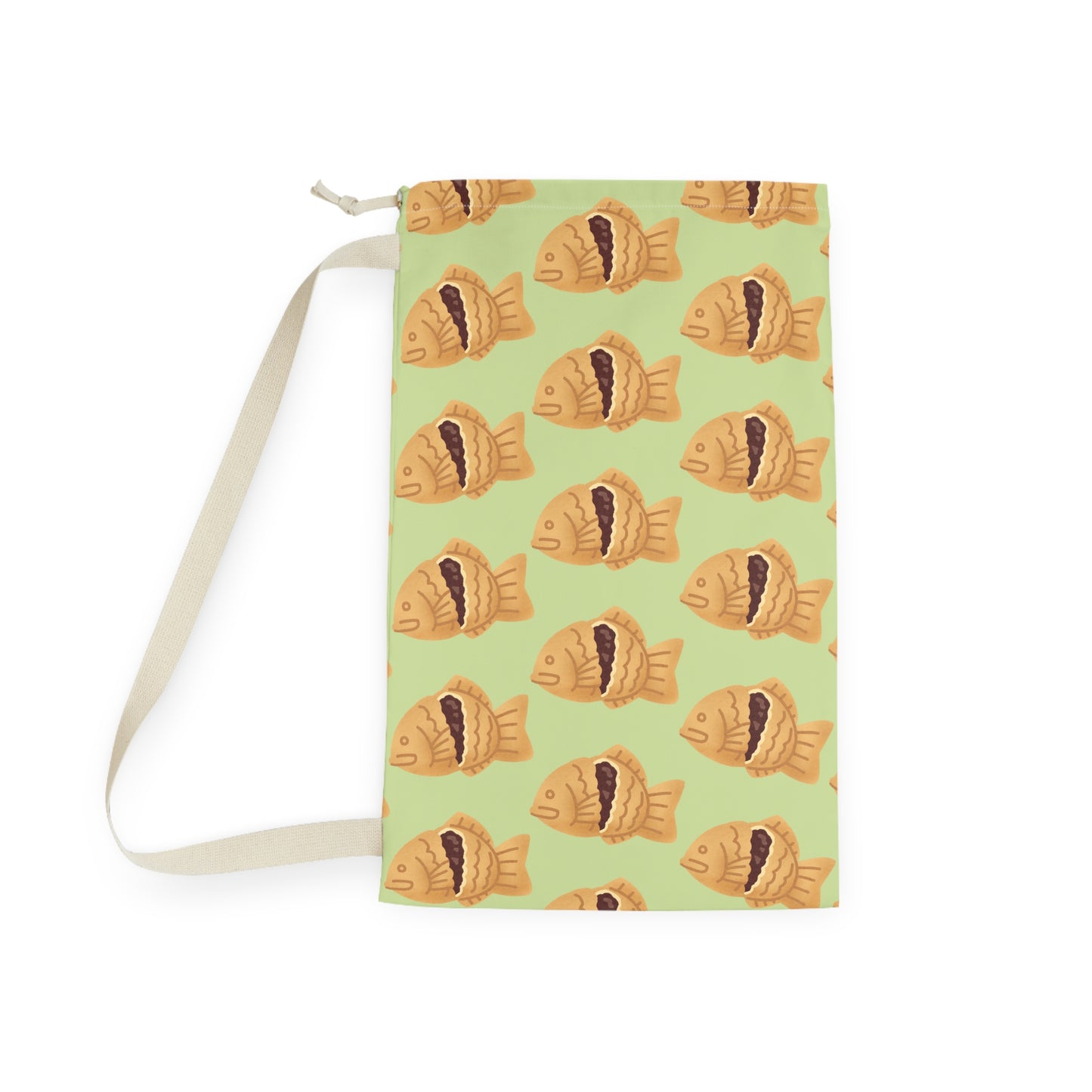 Matcha Green Taiyaki Drawstring Bag