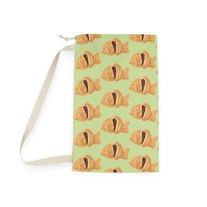 Matcha Green Taiyaki Drawstring Bag