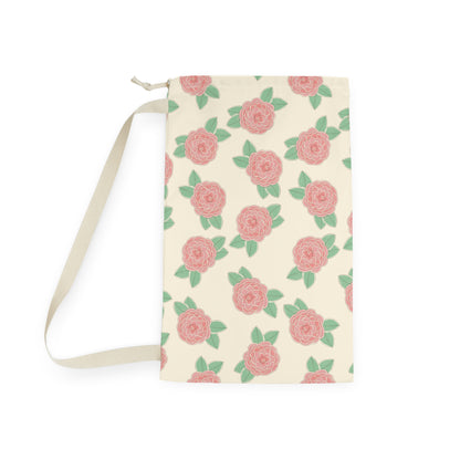 Japanese Camellia Drawstring Bag