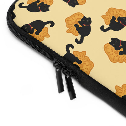 Butter Black Cat Taiyaki Laptop Sleeve