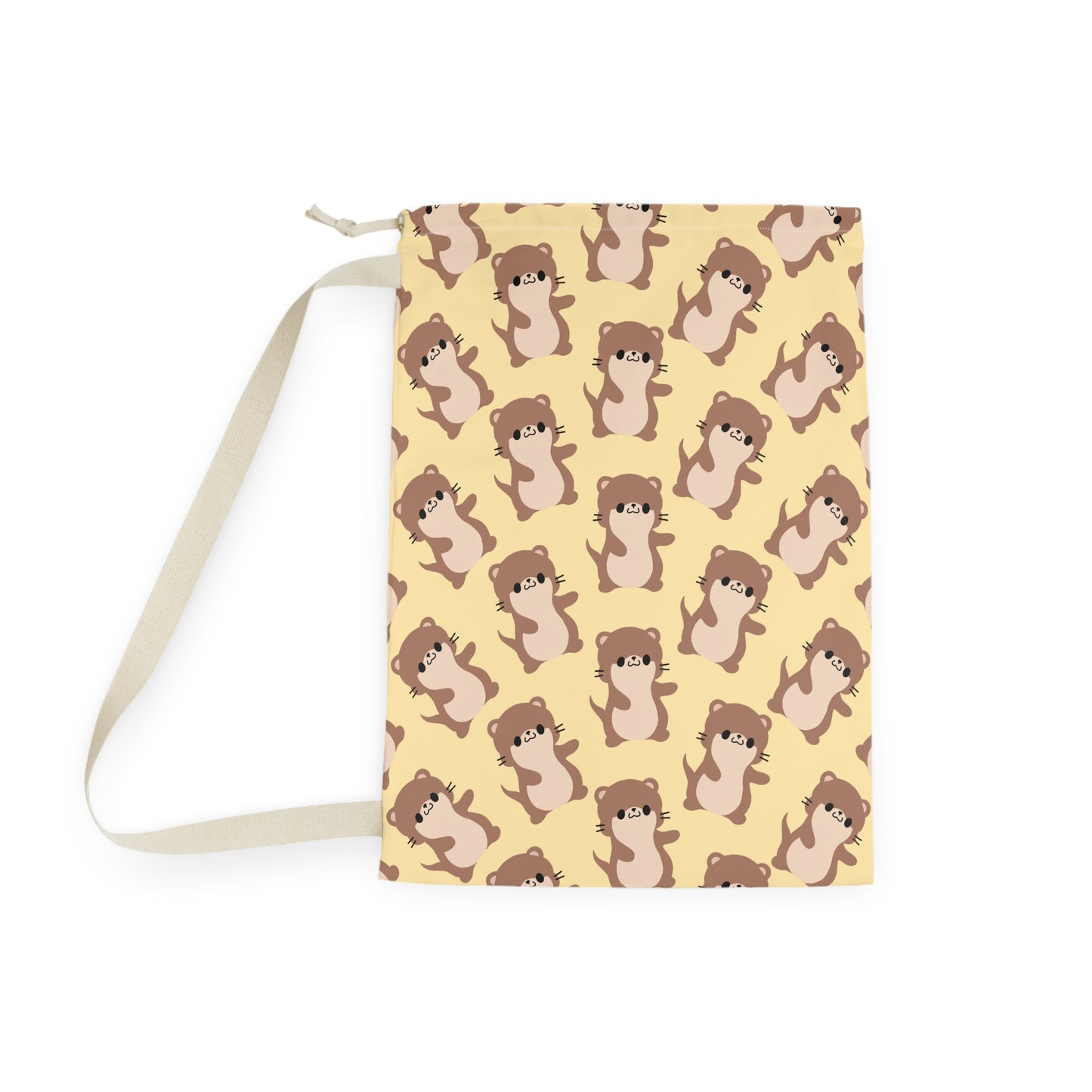 Butter Otter Drawstring Bag