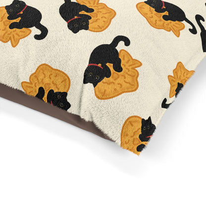 Black Cat Taiyaki Pet Bed