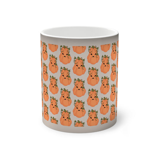 Angry Pumpkin Color-Changing Mug