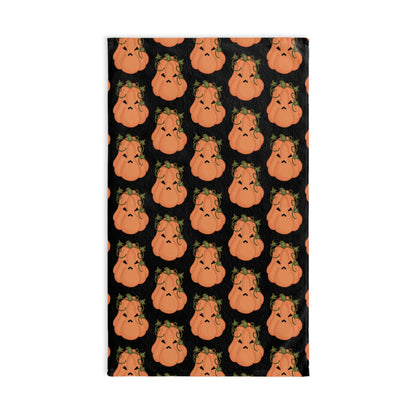 Angry Pumpkin Hand Towel