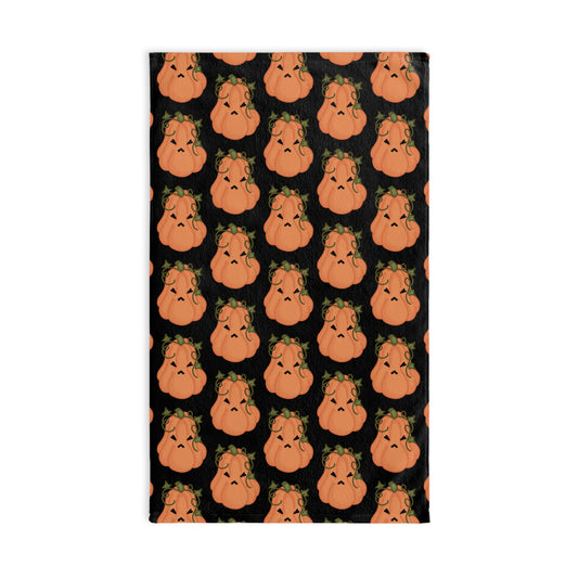 Angry Pumpkin Hand Towel