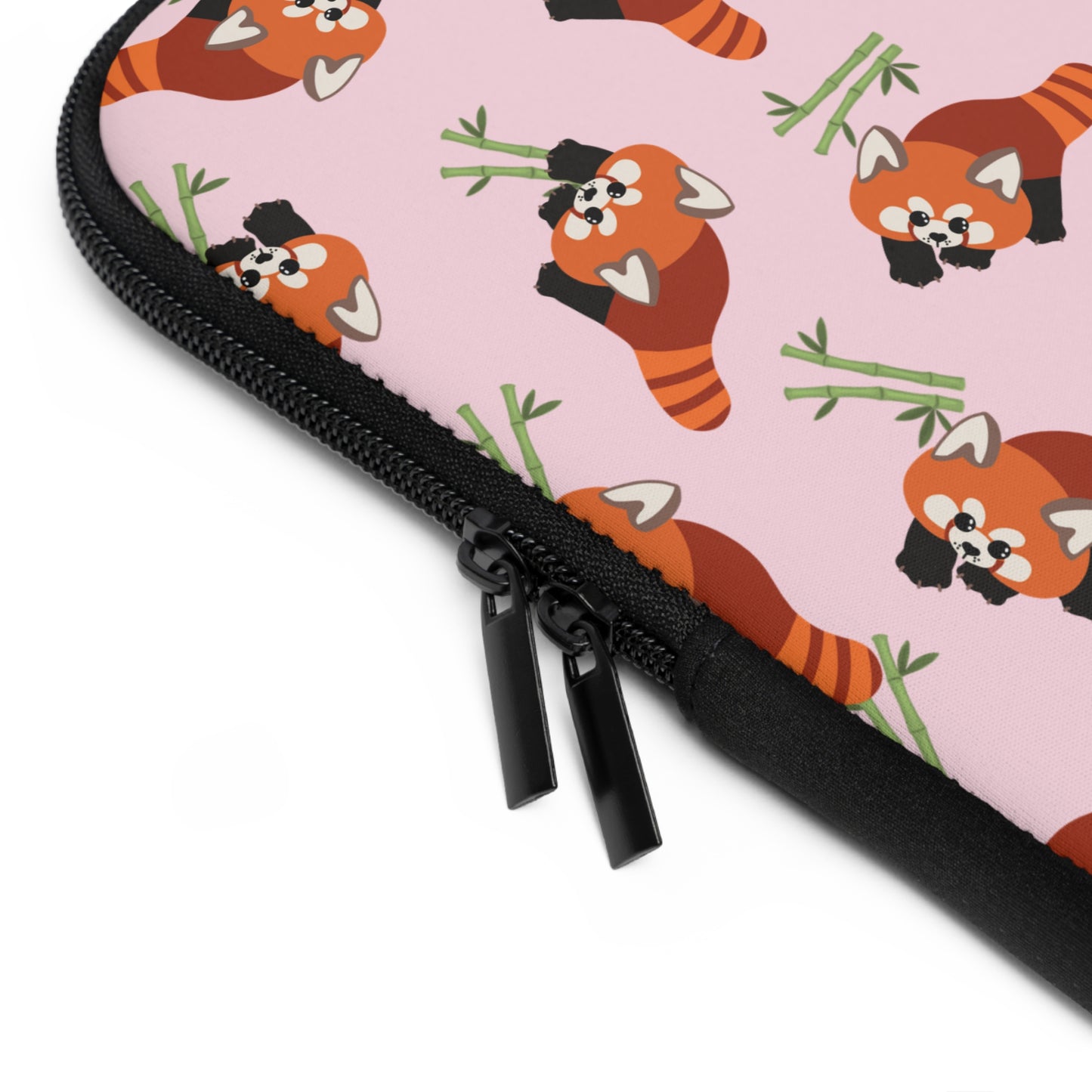 Baby Pink Red Panda Laptop Sleeve