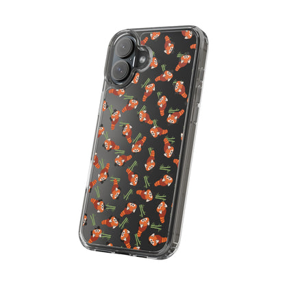 Red Panda Clear Phone Case
