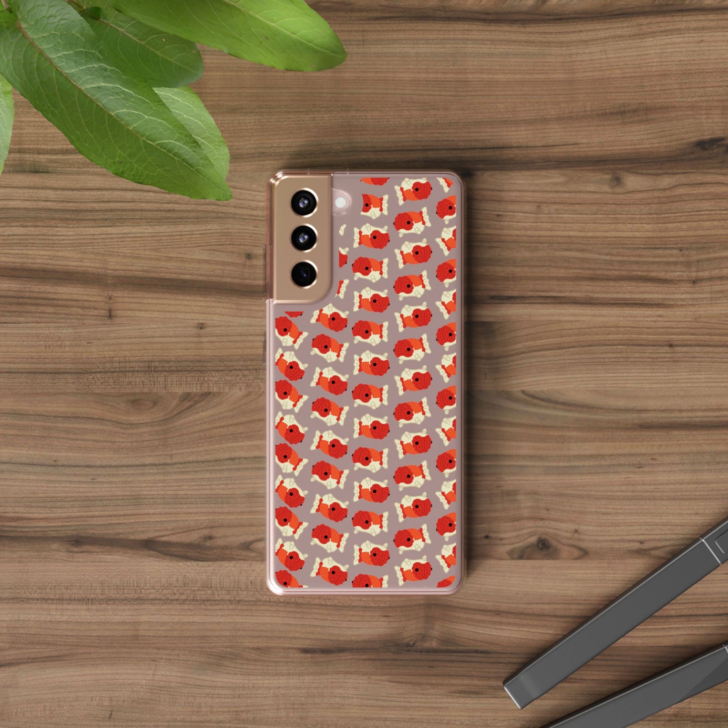 Chubby Goldfish Clear Phone Case