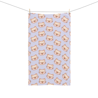 Lavender Kitty Kat Hand Towel