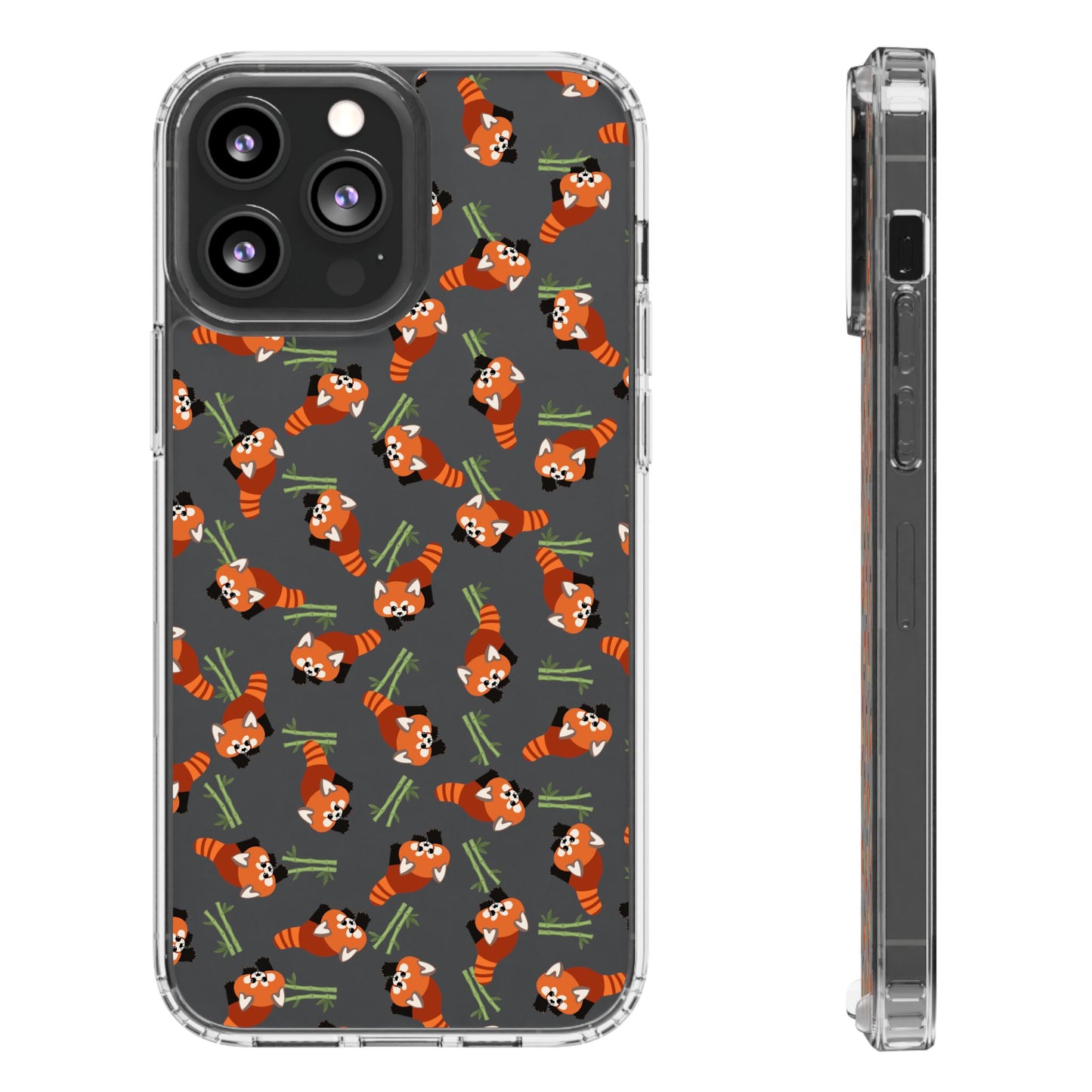 Red Panda Clear Phone Case