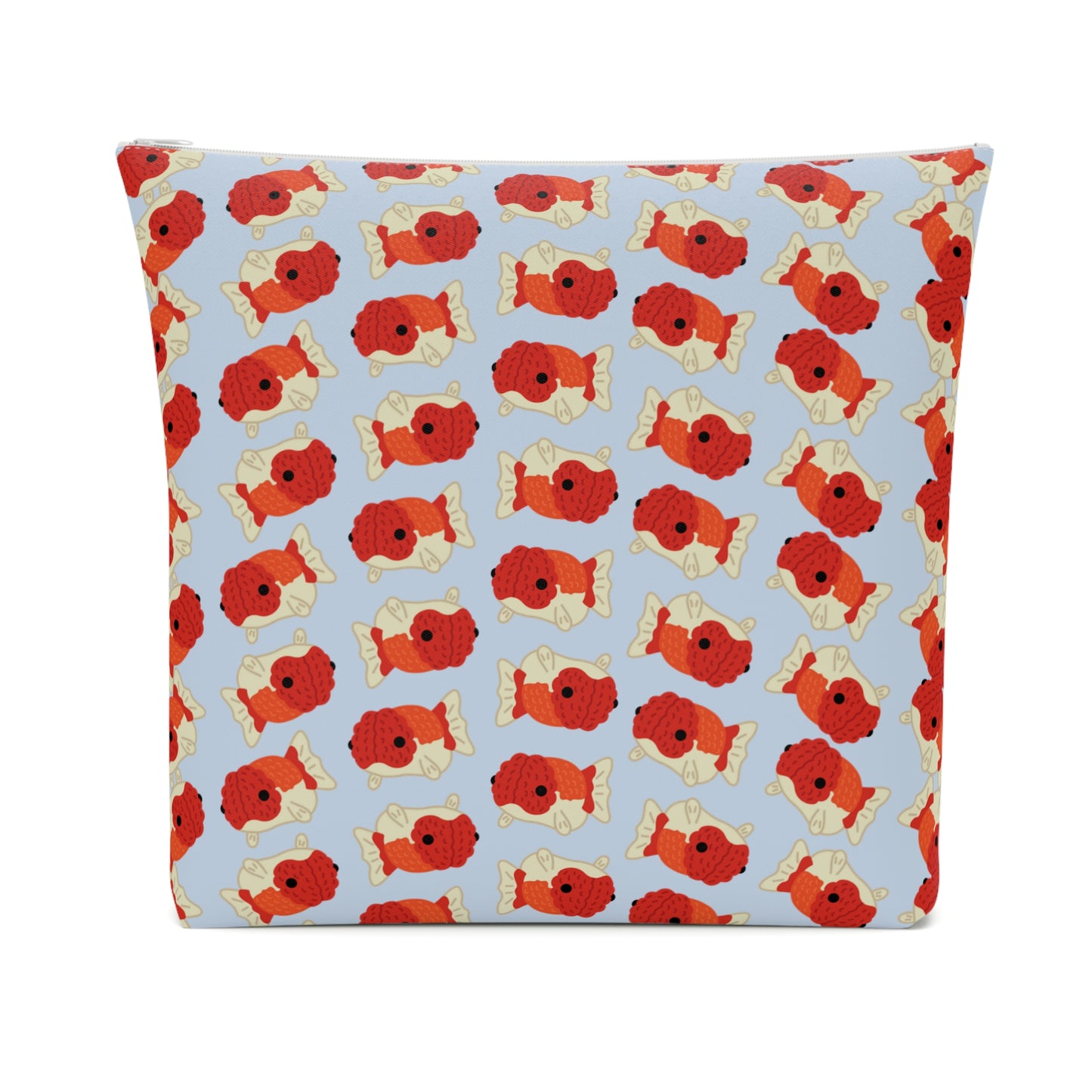 Baby Blue Chubby Goldfish Cosmetic Bag