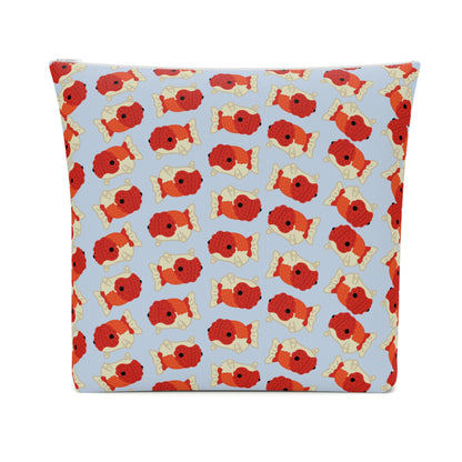 Baby Blue Chubby Goldfish Cosmetic Bag