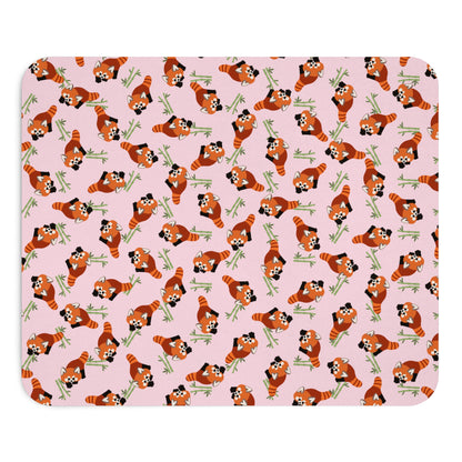 Baby Pink Red Panda Mouse Pad (Type 1)