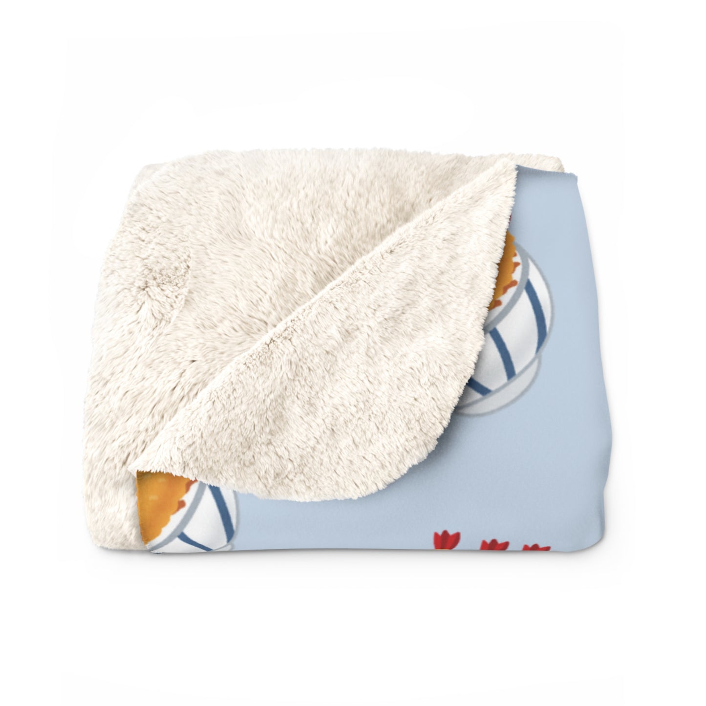 Baby Blue Tempura Cozy Fleece Blanket