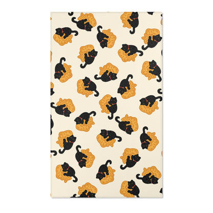 Black Cat Taiyaki Rug