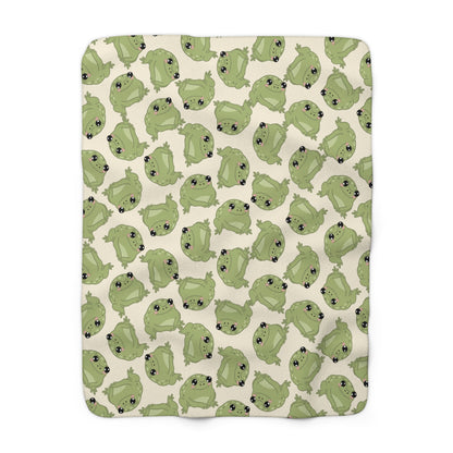 Frog Cozy Fleece Blanket