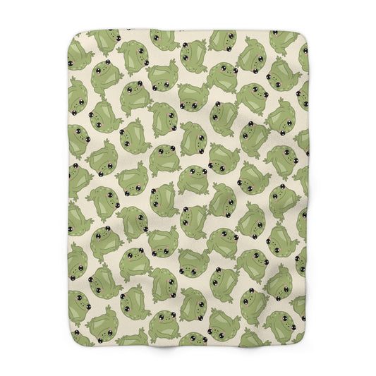 Frog Cozy Fleece Blanket