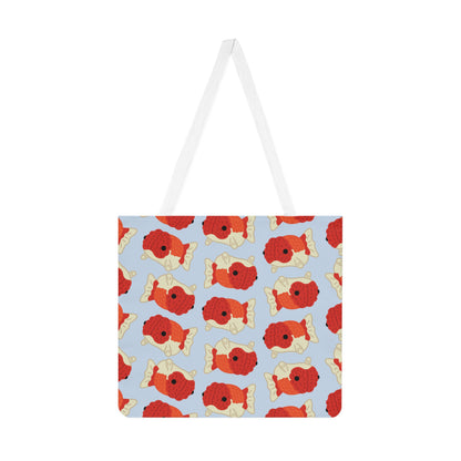 Baby Blue Chubby Goldfish Tote Bag