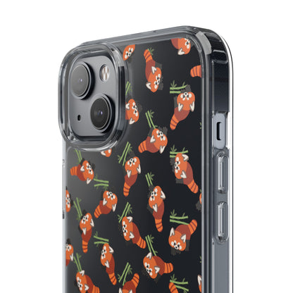 Red Panda Clear Phone Case