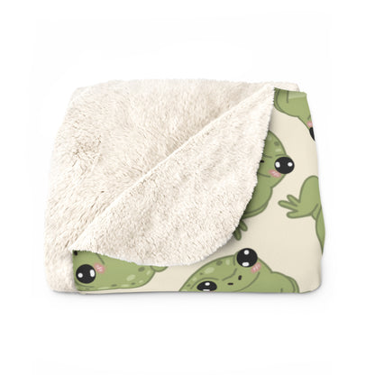 Frog Cozy Fleece Blanket