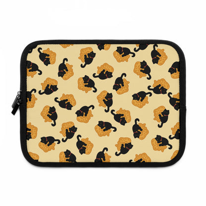 Butter Black Cat Taiyaki Laptop Sleeve