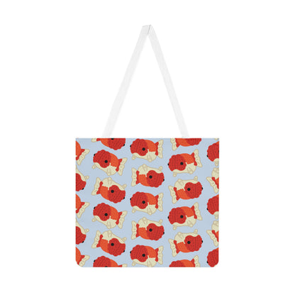 Baby Blue Chubby Goldfish Tote Bag