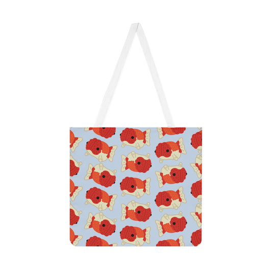 Baby Blue Chubby Goldfish Tote Bag