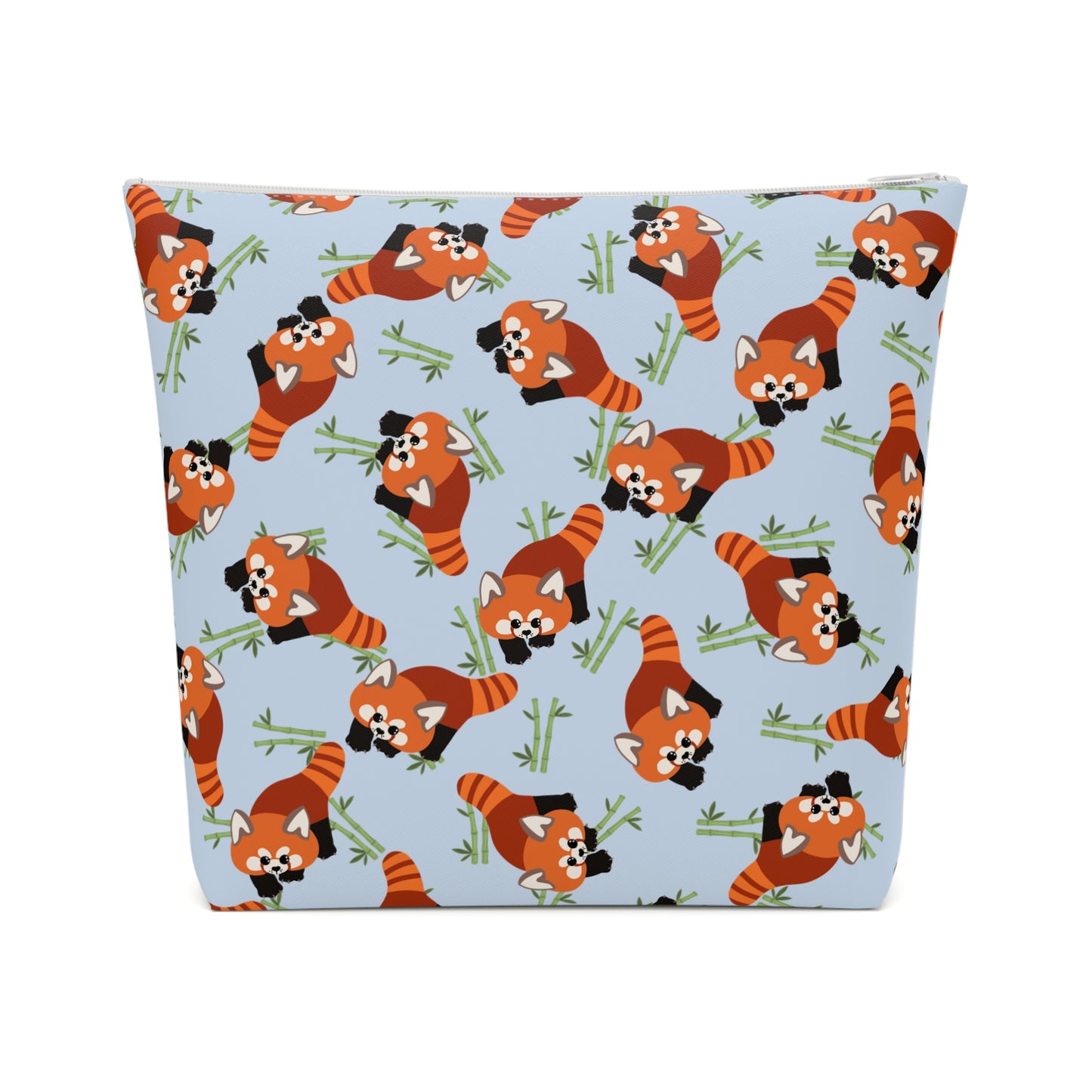 Baby Blue Red Panda Cosmetic Bag