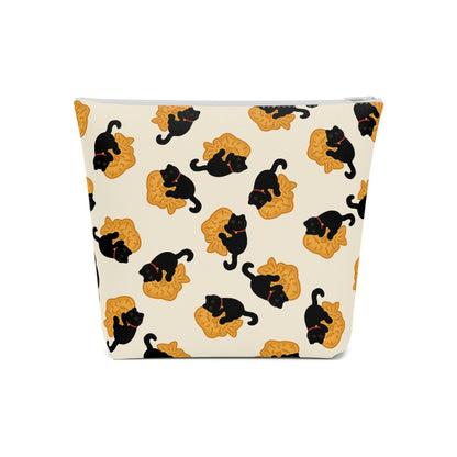 Black Cat Taiyaki Cosmetic Bag