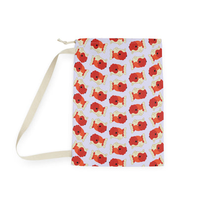 Lavender Chubby Goldfish Drawstring Bag