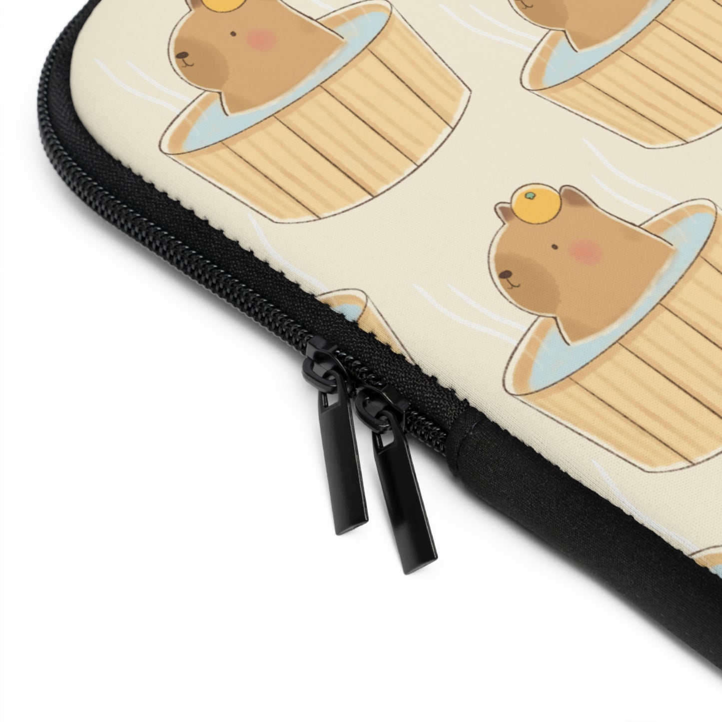 Capybara Bath Laptop Sleeve