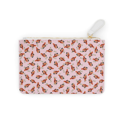 Small Baby Pink Red Panda Purse