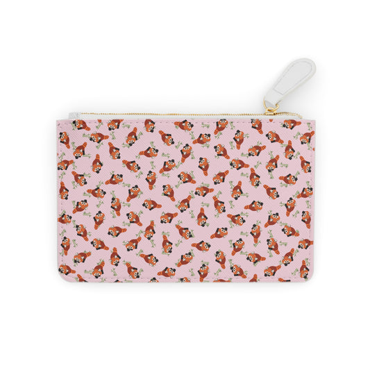 Small Baby Pink Red Panda Purse