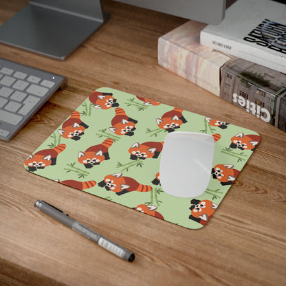 Matcha Green Red Panda Mouse Pad
