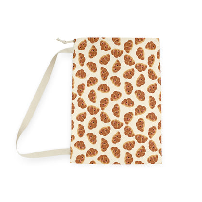 Blushing Croissant Drawstring Bag