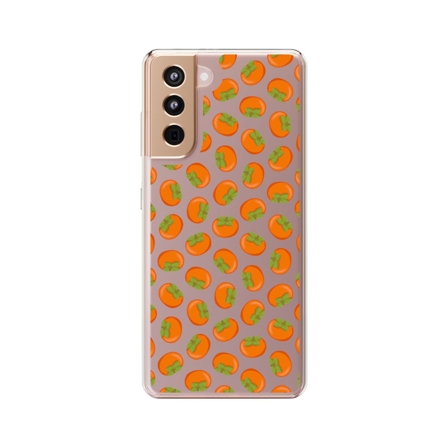 Persimmon Clear Phone Case