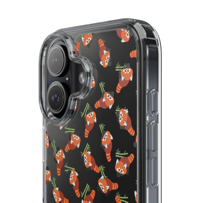 Red Panda Clear Phone Case
