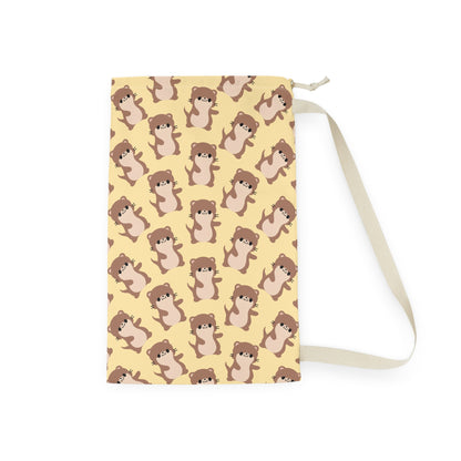 Butter Otter Drawstring Bag