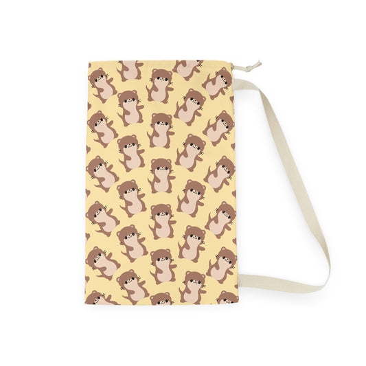 Butter Otter Drawstring Bag