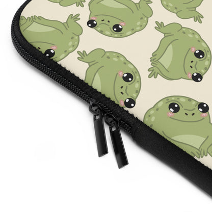 Frog Pattern Laptop Sleeve