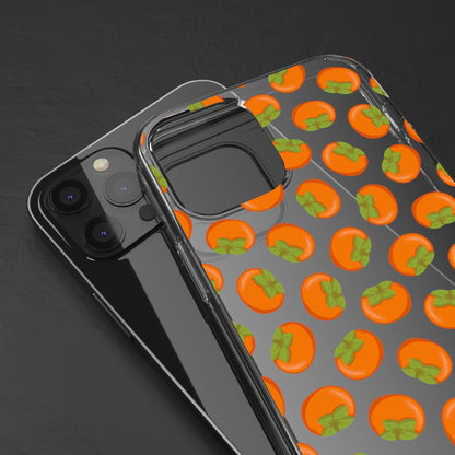 Persimmon Clear Phone Case