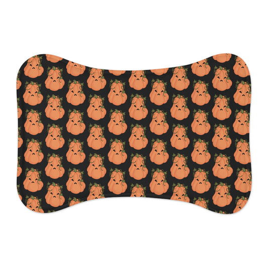 Angry Pumpkin Pet Food Mat