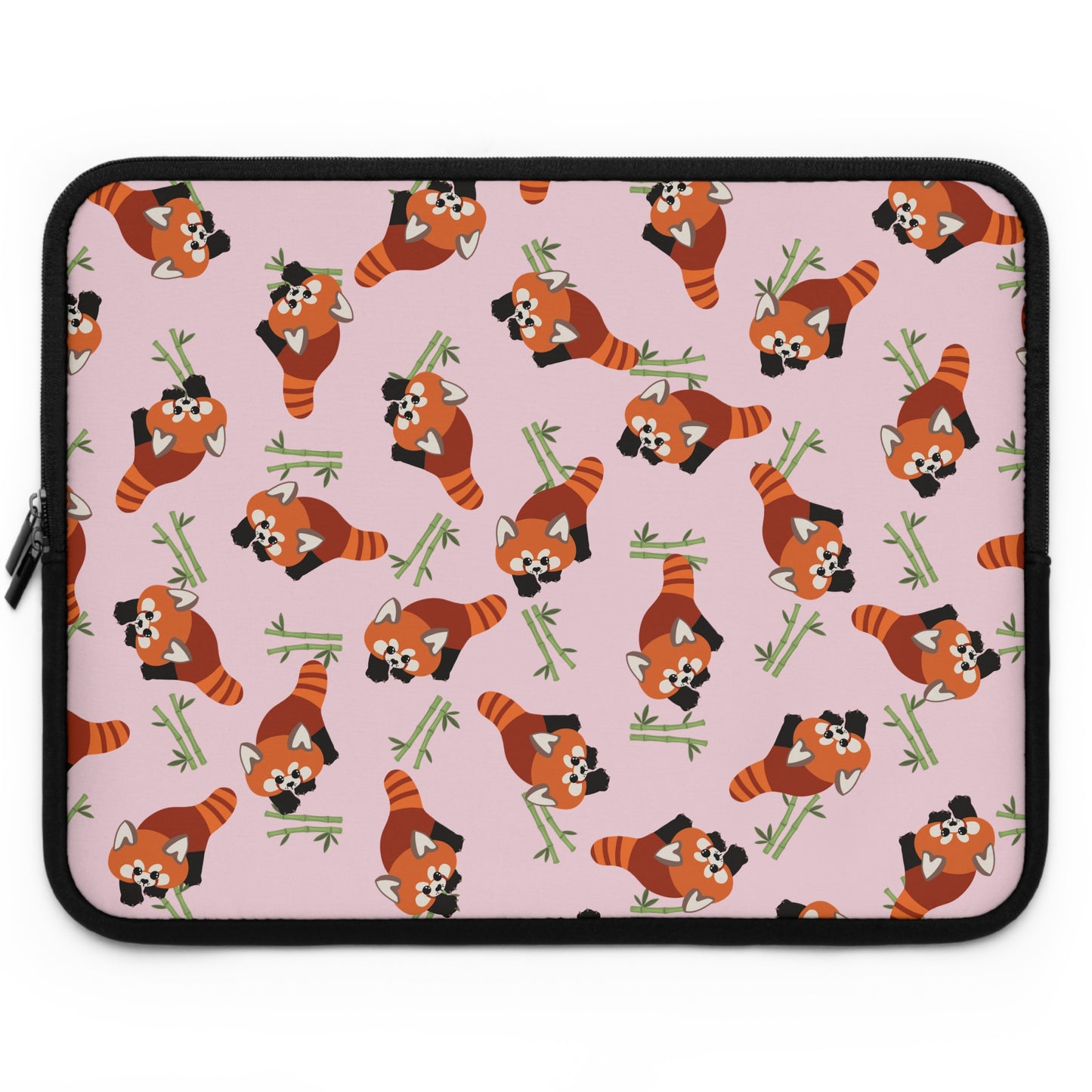 Baby Pink Red Panda Laptop Sleeve