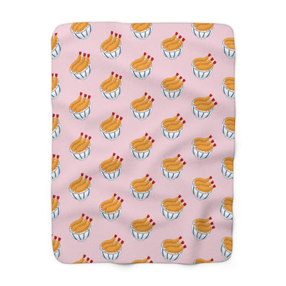 Baby Pink Tempura Cozy Fleece Blanket