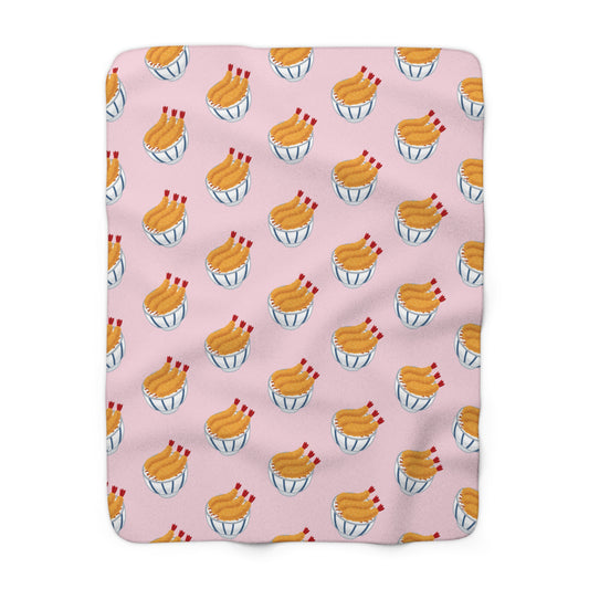 Baby Pink Tempura Cozy Fleece Blanket